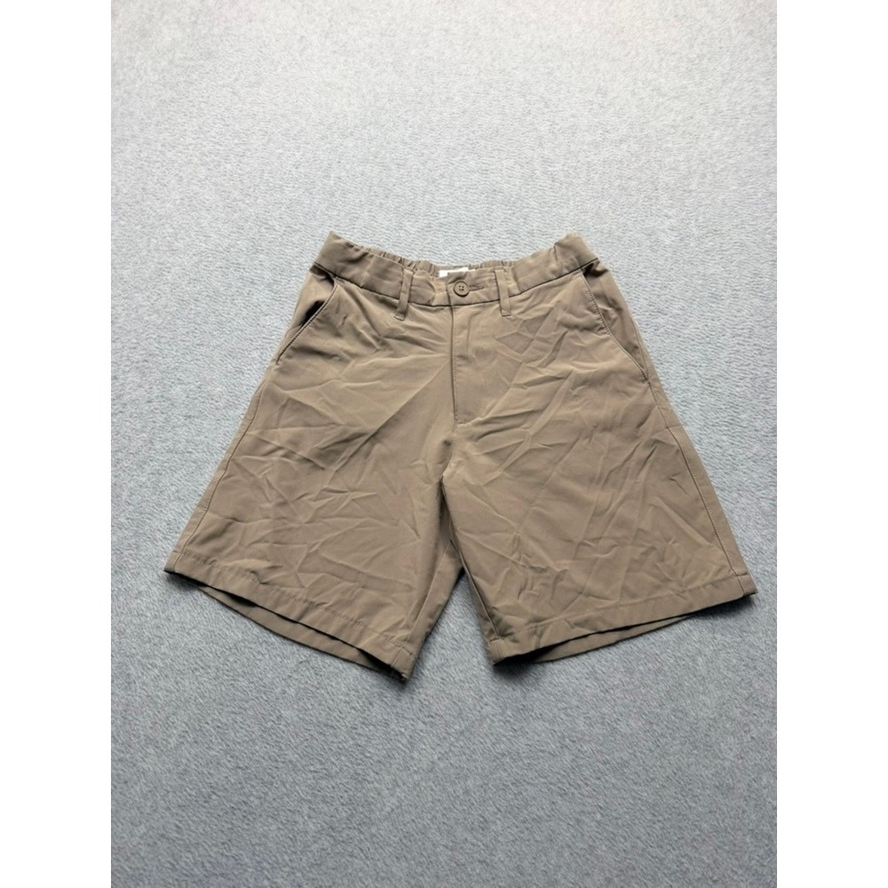 Boys Tan Chino Shorts Elastic Waist Casual Khaki Shorts Size 130 D-5-1